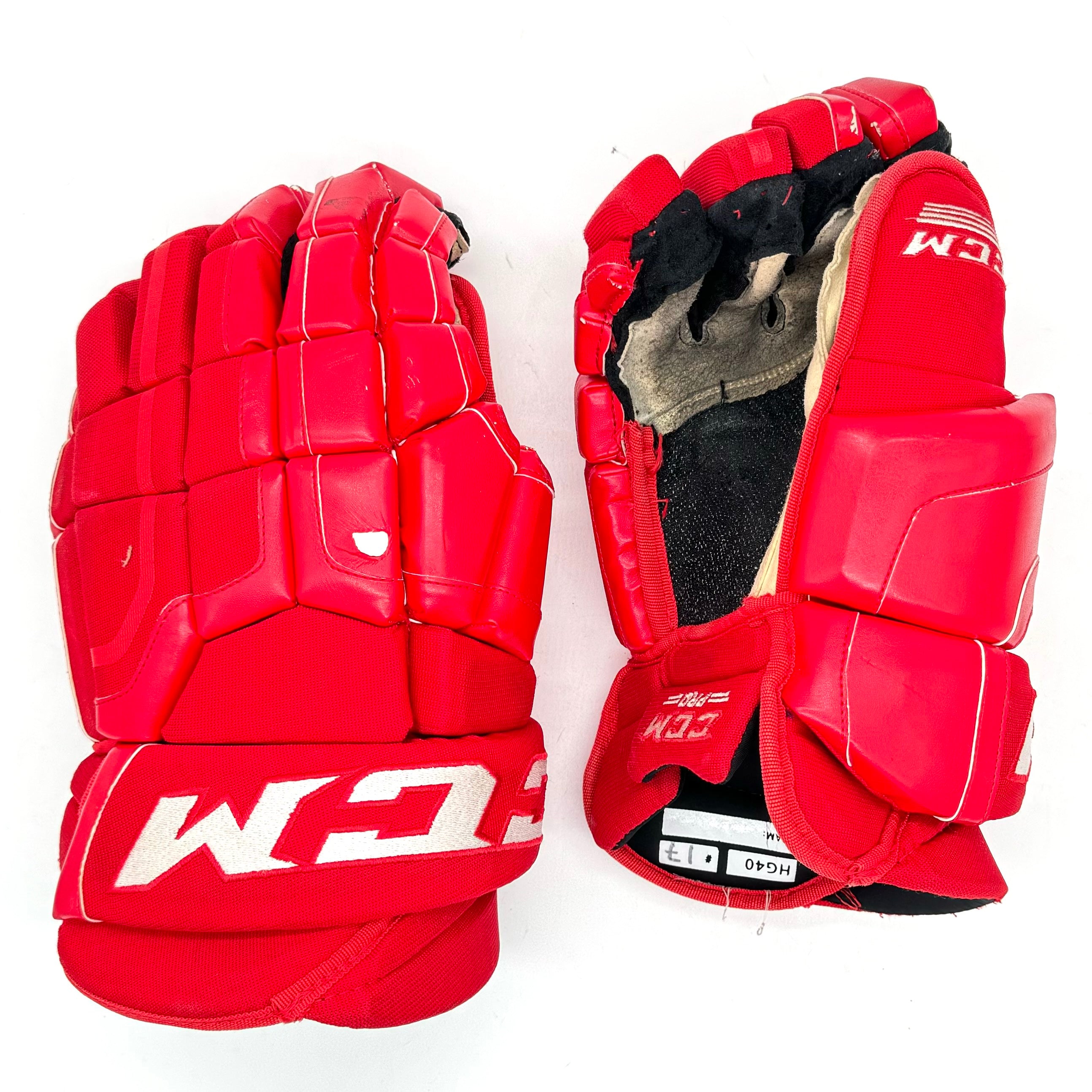 CCM HG40 - Gants OHL d'occasion - Rouge 15"